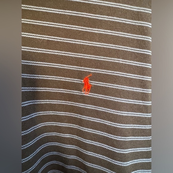 Medium Ralph Lauren striped polo, blew on blue - Picture 2 of 4